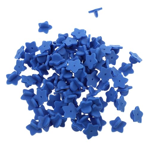 Sewroro 100 Pcs Five Pointed Star Brooch Clutches Rubber Badge Tacks Pin Backs for Crafts Lightweight and Portable Easy Installation No Tools Required Secure and