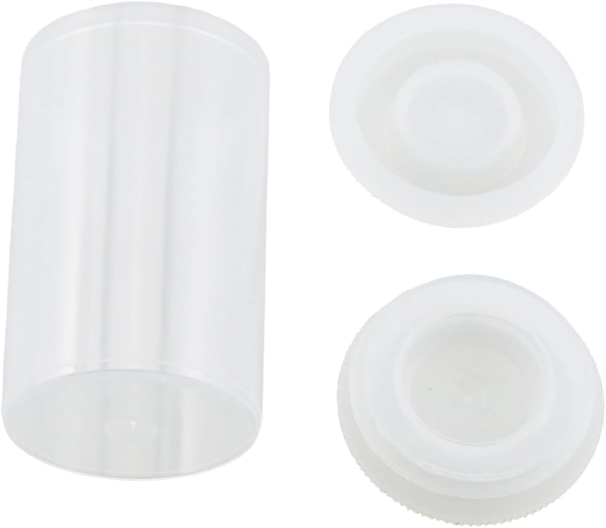 20PCS 33mm Outer Diameter Transparent Plastic Film Canister Bait Storage Container for Storing Small Items Keys Coins Art Beads