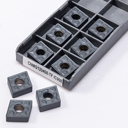 10 piezas de fresas de carburo CNMG120404-TF IC907 miniatura 5