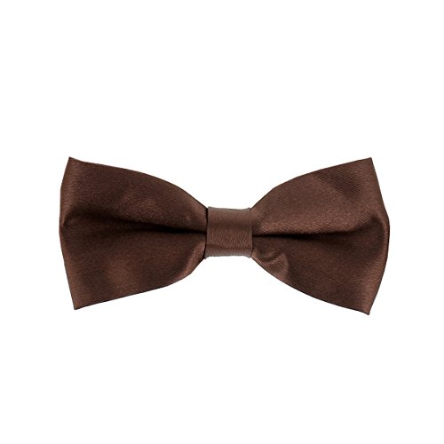 cravateSlim - cravateSlim Noeud Papillon Garçon Marron clair - Noeud Papillon Enfant Garçon d'Honneur Mariage, Baptême - Collection Père et Fils, Papa et Enfant