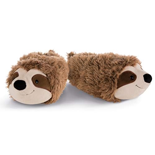 NICI 42552 Hausschuhe Faultier Chill Bill figürlich Plüsch Größe 38-41 Sloth
