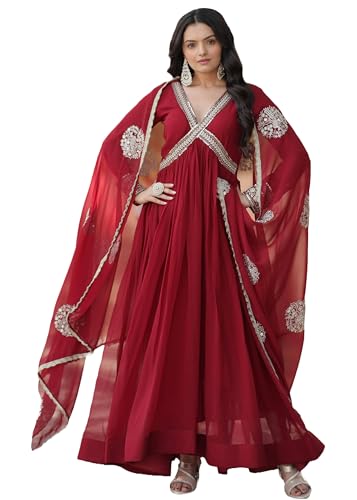 Combinaison indienne pour femme style Bollywood avec ornements traditionnels Zari