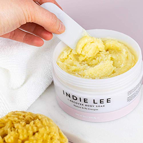Indie Lee I-Recover Body Soak - Exfoliating Detox Scrub With Dead Sea & Himalayan Salts - Relaxing Aromatherapy Shower Soak For Sore Muscles (8Oz / 226.8G) #TOP3