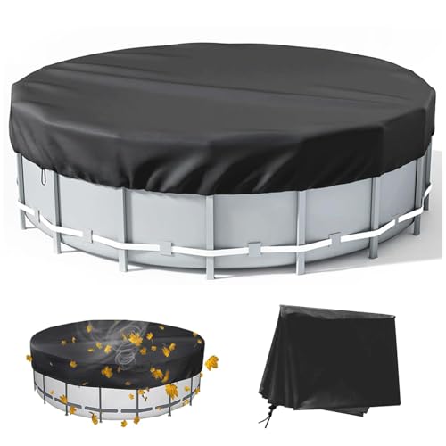 LNGJIN Funda Piscina,210D Ø 120 cm Cubierta Redonda para Piscina De Tanque,Cobertor para Piscinas,Cubierta de bañera Redonda al Aire Libre,Cubierta Redonda De La Piscina Agua A Prueba De Polvo