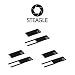 STEAGLE Three Pack (Black x 3) Premium Webcam Cover [2nd Generation] for your privacy – compatible with Macbook Surface Laptop PC