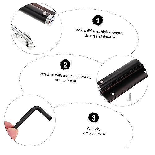 OSALADI 4 Pcs Porta Mais Próxima Buffer De Fechamento De Porta Fechadura Do Pé Da Porta Fechadura Da