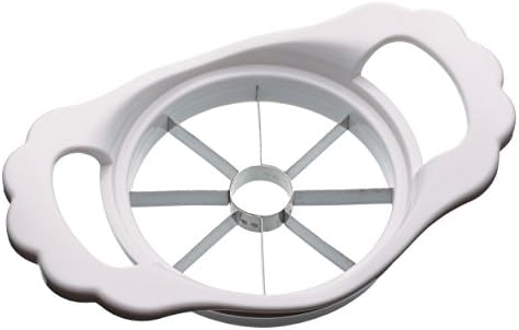 KitchenCraft Apple Corer and Slicer, Stainless Steel/Plastic, White, 11 cm