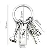 Porte-clés,Porte Clef,Acier Inoxydable Porte Clef,porte-clés cadeau,marteau tournevis clé outil porte-clés,Porte-clés Homme Voiture,Cadeau pour Papa Anniversaire,Cadeau de fête des pères #4