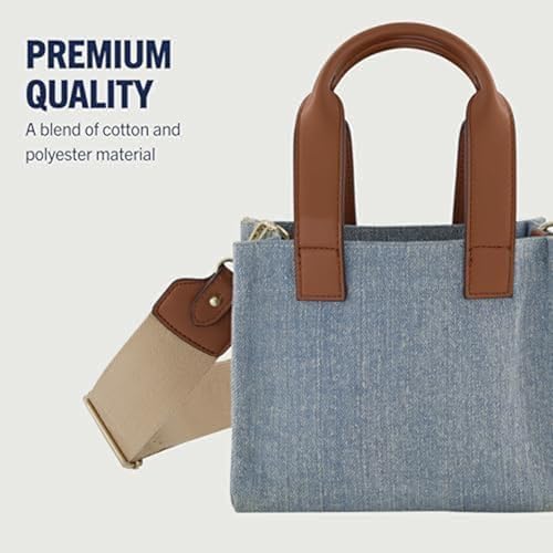 Image of True Religion Tote Bag, Women's Mini Travel Shoulder Bag with Adjustable Strap