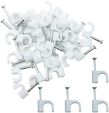 5mm Round Cable Clips 100pcs Assortment Cable Holder Management Wire Tidy Clips