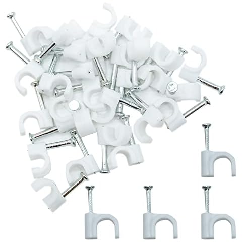 4mm Round Cable Clips for Wire Management Cover