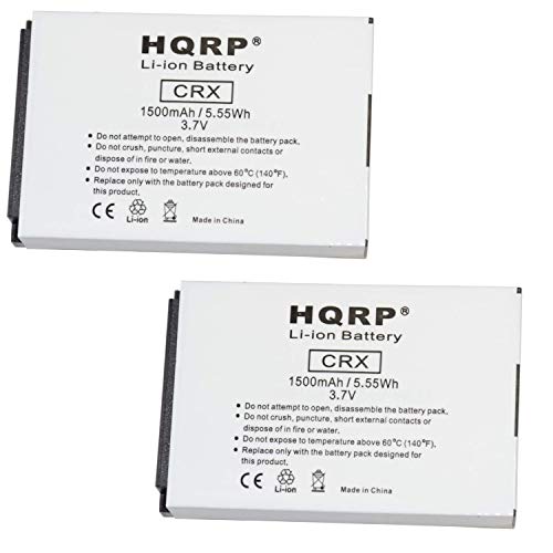 HQRP 2-Pack Battery compatible with GolfBuddy Ll-A10-04 LI-A11-05 LI-B03-02 GB3-BATT-REC Golf-Buddy Platinum, World Platinum (White Model Only), GB3-PLA-G-B, DSC-GB300 Range Finder, Size 54 x 36 x 8mm