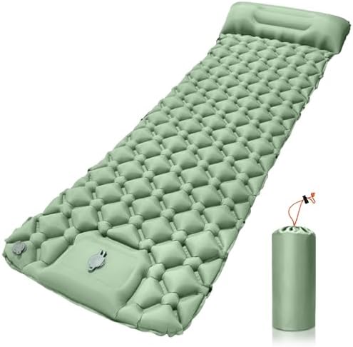 Matelas de Camping, Tapis de Lit Auto-Gonflable avec Oreiller et ...