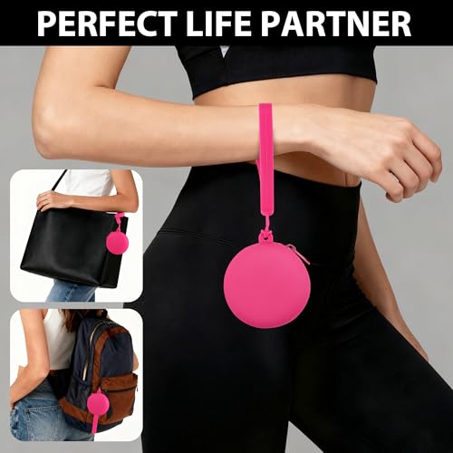 Image of Coin Purse for Women - Silicone Small Coin Pouch with Zipper for Coins, Keys, Lipstick, and Earphones - Mini Cute Change Purse for Daily Life, Cars, Travel, Party
