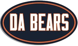 Magnet Oval DA Bears Magnetic Sticker (Decal Bumper Chicago Fan)
