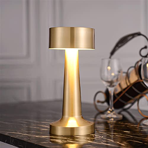 Jooheli Lampe de Table Sans Fil, Lampe de Bureau Rechargeable, Lampe De Table Gradable avec Capteur Tactile, Luminosité à 3 Niveaux, Lampe de Chevet en Aluminium, pour Restaurants/Chambre/Étude Cover