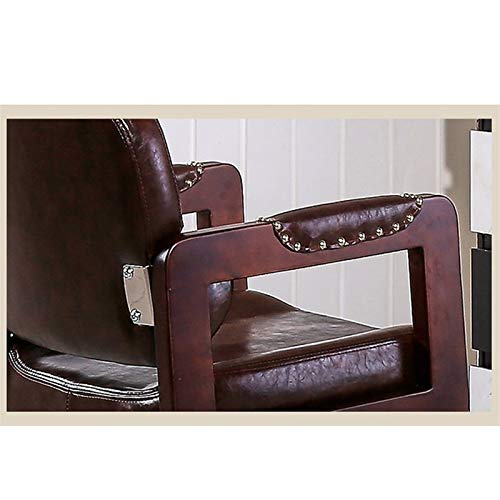 Hair Cutting Salon Chair Barber Chair Hydraulic Hair Salon Styling Barber Chair in Beauty Personal Care Classic Recliner Chair Salon Styling Beauty Equipment (Color : B) (A) - Image 4