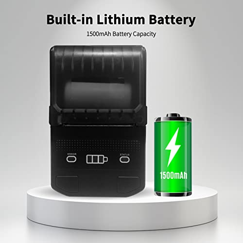 Moniss Máquina de etiquetas térmicas portátil 58mm sem fio bt mini impressora de etiquetas impressor
