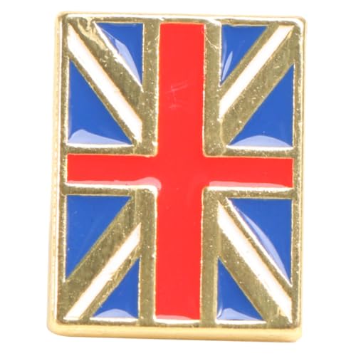 Alasum 国旗ブローチ 属製 ファッションブレストピン クリエイティブ洋服バッジ 装飾ピン 白 赤 青 カジュアル パーティー 衣装 アクセサリー