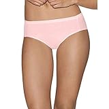 Hanes Ultimate Women's Comfort Cotton Hipster Panties 5-Pack, White/Body Tones Assorted, 7