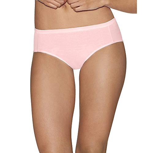 Hanes Ultimate Women's Comfort Cotton Hipster Panties 5-Pack, White/Body Tones Assorted, 7 #TOP22