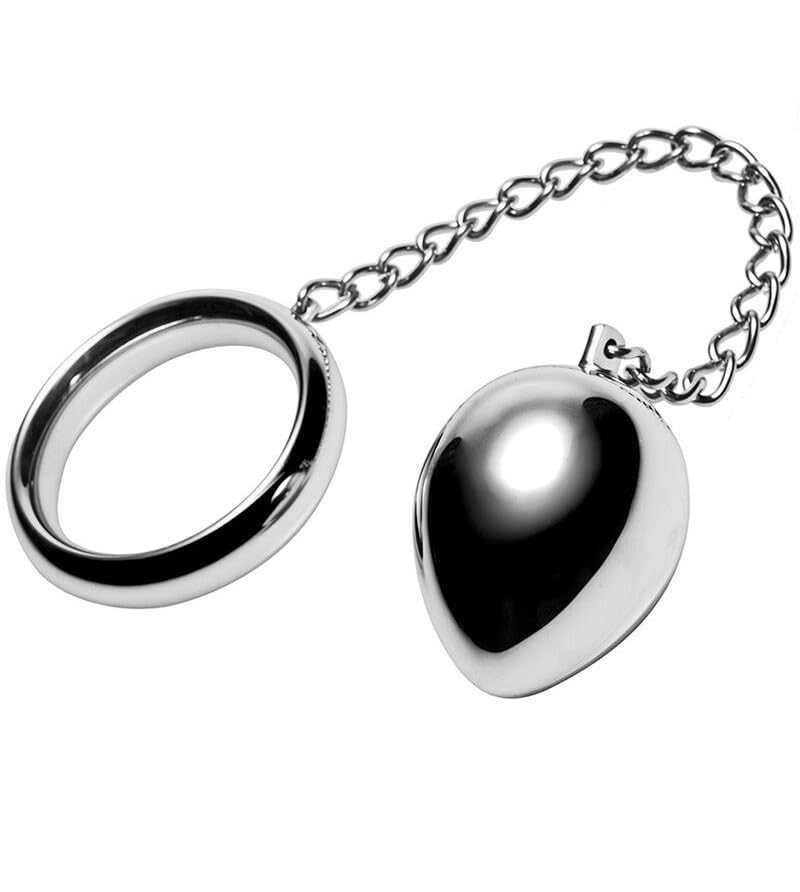 Anillo pene Metalhard 45mm con cadena con bola metal 21 g 1