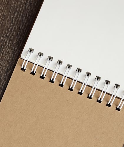 Image of INNAXA Spiral Eco- Friendly Notepad A6 Size (Brown Pack-3), 100 Pages