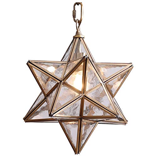 Plafonnier couloir American Star en cuivre, lustre de plafond vague 28 cm