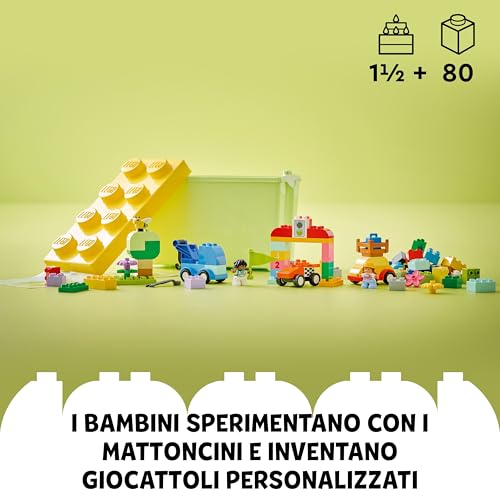 DUPLO Classic Scatola Mattoncini – Auto e Camion - Gioco Didattico per Bambini e Bambine da 1+ anni - Giocattolo Educativo con Mattoncini 1-2-3, 2 Figure e 3 Basi per Ruote - Idea regalo - 10439 - Lego - Immagine 4
