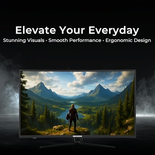 Image of Deco Gear 39 inch Curved Widescreen Gaming Monitor | 2560x1440 | 1ms MPRT | 165 Hz | 16:9 | HDR400 | 4000:1 | 1 x HDMI | 1 x DisplayPort - Limited Black Edition
