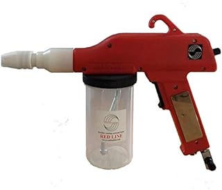 Redline Powder Coating Gun Model EZ50 with Updated Power Supply for U.S.A. and Special U.S. Airline Thread Adapter
