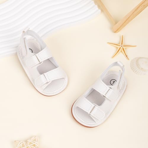 Image of CENCIRILY Infant Baby Boys Girls Summer Beach Sandals Anti-slip Rubber Soft Sole Lightweight Breathable Athletic Toddler First Walking Shoes