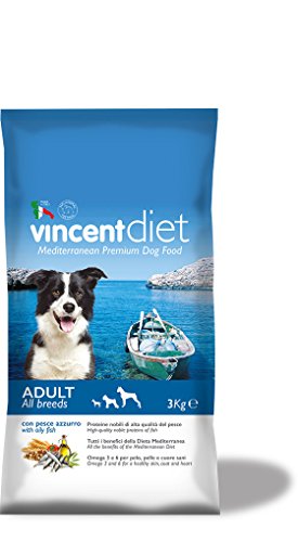FIDOG Alimento Completo Vincent Diet 3 kg Pesce Azzurro Adult all Breeds Crocchette - Mangime per Cane