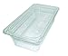 Update International PCP-334 Polycarbonate Food Pan, Third Size, 4" Deep, Polycarbonate