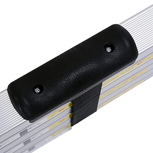 Teleskopleiter aus Aluminium, ausziehbar und zusammenklappbar, kompakt, leicht, tragbar und rutschfest, ideal für Zuhause, Profi, Renovierung, Garten, Werkstatt, Höhen und Lagerung