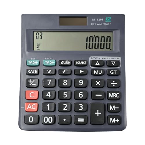 Calculatrice de comptabilité pour le bureau et l'école avec fonctions taxe et contrôle