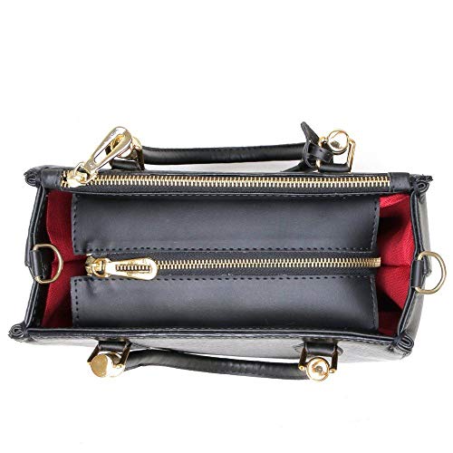 Kit Bolsa Baú com Carteira Feminina Amanda Brazil Preto