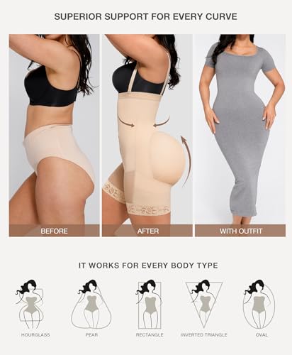 Image of Lover-Beauty Fajas Colombianas Shapewear for Women Tummy Tuck Compression Garment Butt Lifting Shapewear