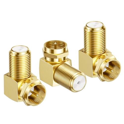Cable Matters Paquete 3 Adaptadores RG6 Coaxiales Ángulo Recto miniatura 1