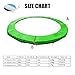 SUOGROLI 12/13/14FT Outdoor Trampoline Replacement Pad Trampoline Edge Cover UV Resistant Trampoline Accessories Spring Mat,14FT,Green