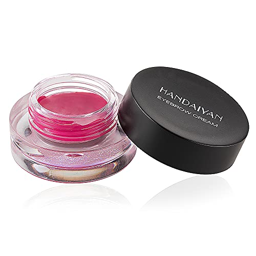 MAEPEOR 12 Colors Eyebrow Pomade Full-pigmented Long Lasting Waterproof Cream Gel Filling & Shaping Tinted Eyebrows Enhancers with Brush for Daily or Cosplay (09 Wine)