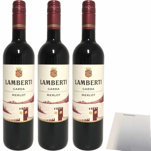 Preisvergleich Produktbild usy Bundle für Lamberti Merlot 3er Pack (3x0,75L Flasche) + usy Block