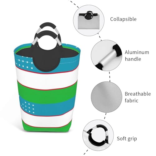 Panier à linge pliable Ouzbékistan anti-encombrement 50L - 5