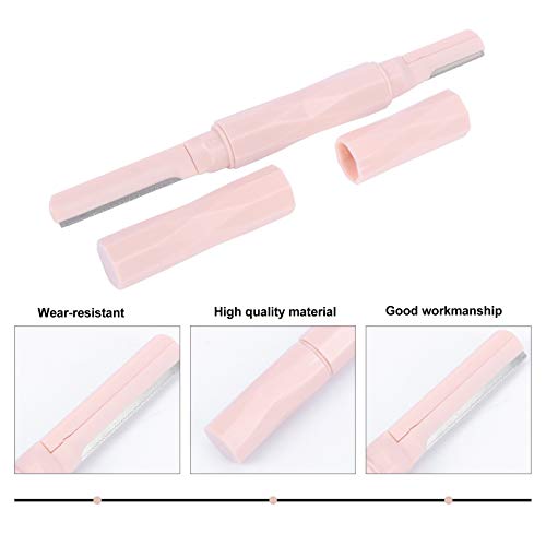 Lurrose 3Pcs Mulheres Sobrancelha Trimmer Sobrancelha de Aço Inoxidável Ferramenta Esfoliante Menina