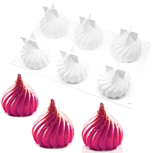 Bolo molde 6 grades Forma de cebola Silicone Ferramenta de fazer bolo Acessórios de assar Cozinha Ca
