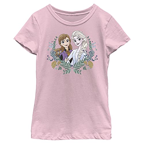 Cadeau anniversaire Reine des Neiges t-shirt couronne fille coton