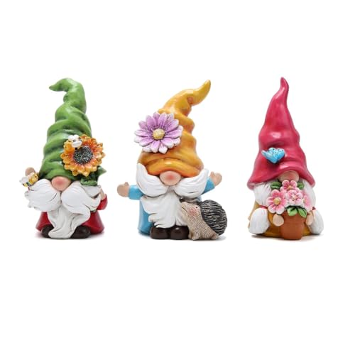 Adornos de gnomos de flores para llenar de magia y alegría tu rincón favorito 2