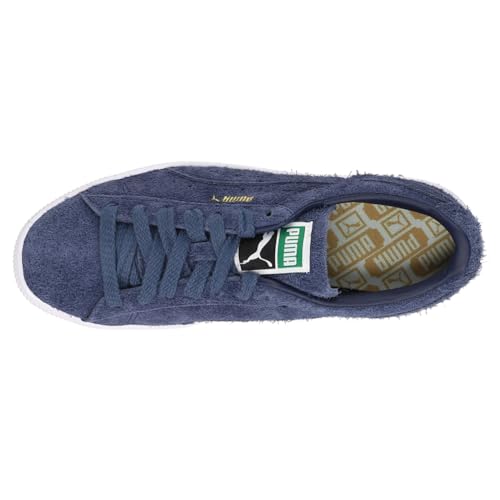 PUMA Mens Suede Vintage Hairy Suede Lace Up Sneakers Shoes Casual - Blue4