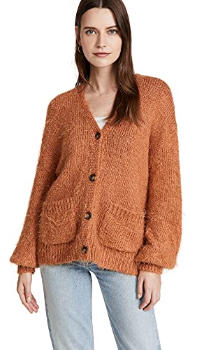Free People Women's Nevermind Cardi, Cider, Orange, XS