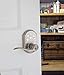 Kwikset 99110-008 SmartCode Electronic Lock with Tustin Lever Featuring SmartKey, Satin Nickel